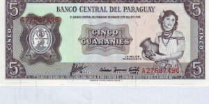  5 Guaranies Banknote