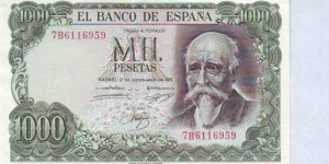  1000 Pesetas Banknote