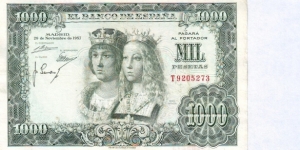  1000 Pesetas Banknote
