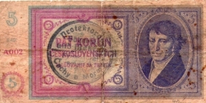 Banknote from Czech Republic