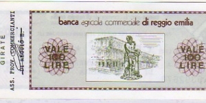 Banknote from Italy