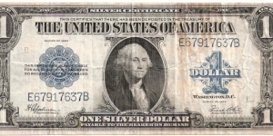 Silver Certificate; 1 dollar; Series 1923 (Speelman/White) Banknote