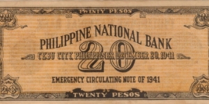 Banknote from Philippines