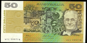 1993 $50 note WZZ Prefix (3rd last prefix to FAA & FAB) in UNC Banknote