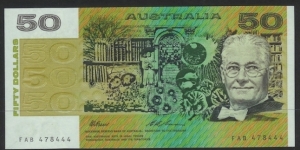 1993 $50 note FAB Last Prefix also last paper $50 note in UNC Banknote