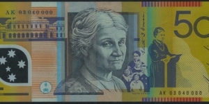2003 Polymer note Nice Serial Number 040000 Banknote