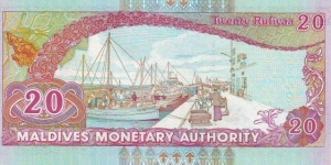 Banknote from Maldives