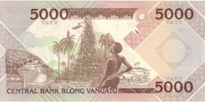 Banknote from Vanuatu