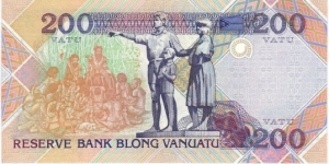 Banknote from Vanuatu