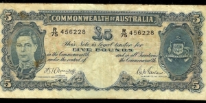 1941 Five Pound note  Banknote