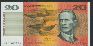 1993 $20 with ABC prefix in UNC Banknote