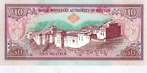 Banknote from Bhutan