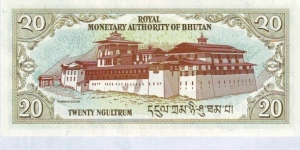 Banknote from Bhutan