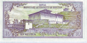 Banknote from Bhutan