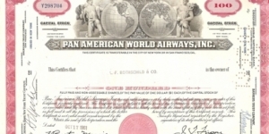 Pan American World Airways and Baltimore & Ohio Railroad Banknote