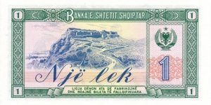 Banknote from Albania