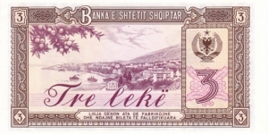 Banknote from Albania