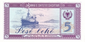 Banknote from Albania