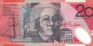 Australia P59e (20 dollars 2007) Polymer Banknote