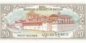 Banknote from Bhutan