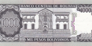 Banknote from Bolivia