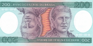 Brazil P199b (200 cruzeiros ND 1981-84) Banknote