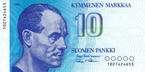 Finland P113 (10 markkaa 1986) Banknote