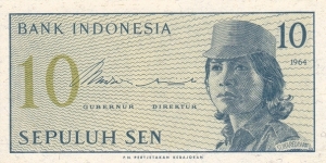 Indonesia P92 (10 sen 1964) Banknote