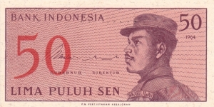 Indonesia P94 (50 sen 1964) Banknote