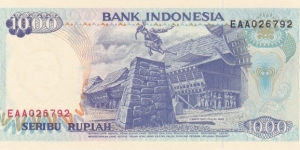 Banknote from Indonesia