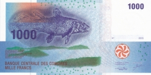 Comoros P16 (1000 francs 2005) Banknote