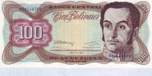  100 Bolivares Banknote