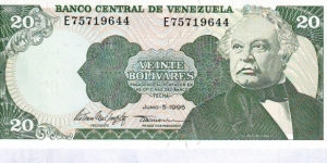  20 Bolivares Banknote