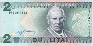 Lithuania P54a (2 litai 1993) Banknote