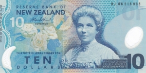 New Zealand P186b (10 dollar 2006) Polymer Banknote