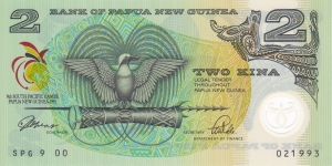 Papua New Guinea P12 (2 kina 1991) Polymer Banknote