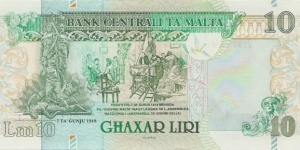 Banknote from Malta