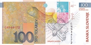 Banknote from Slovenia