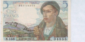  5 Francs Banknote