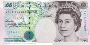 United Kingdom
 P382b (5 pounds 1991) Banknote