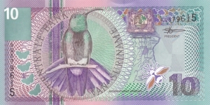 Suriname P147 (10 gulden 1/1-2000) Banknote