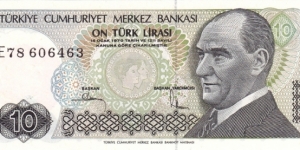 Turkey P192 (10 lira 1979) Banknote