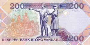 Banknote from Vanuatu