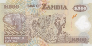 Banknote from Zambia