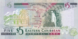 Banknote from East Caribbean St.