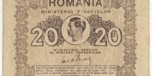 20 Lei kingdom of Romania Banknote