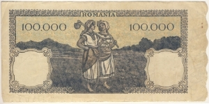 Banknote from Romania