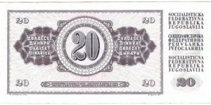 Banknote from Yugoslavia