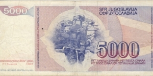 Banknote from Yugoslavia