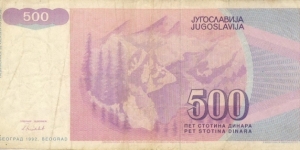 Banknote from Yugoslavia